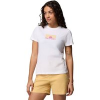 COLUMBIA Damen Shirt Ruby Springs Graphic Fitted SS, Größe L in Weiß
