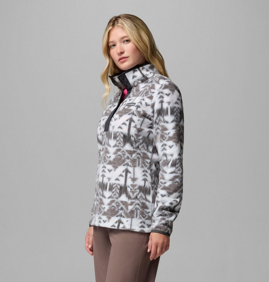 Columbia Fleecepullover Benton Springs Printed 1/2 Snap mit Halber Druckknopfverschluss, Langarm-Design, aus Nylon – Bild 2 von 5