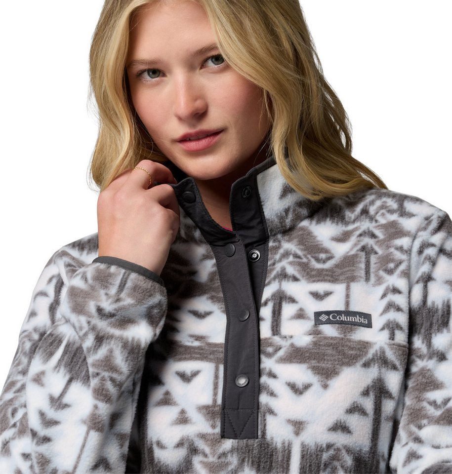 Columbia Fleecepullover Benton Springs Printed 1/2 Snap mit Halber Druckknopfverschluss, Langarm-Design, aus Nylon – Bild 5 von 5