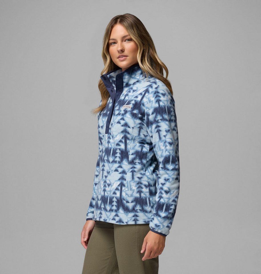 Columbia Fleecepullover Benton Springs Printed 1/2 Snap mit Halber Druckknopfverschluss, Langarm-Design, aus Nylon – Bild 2 von 5