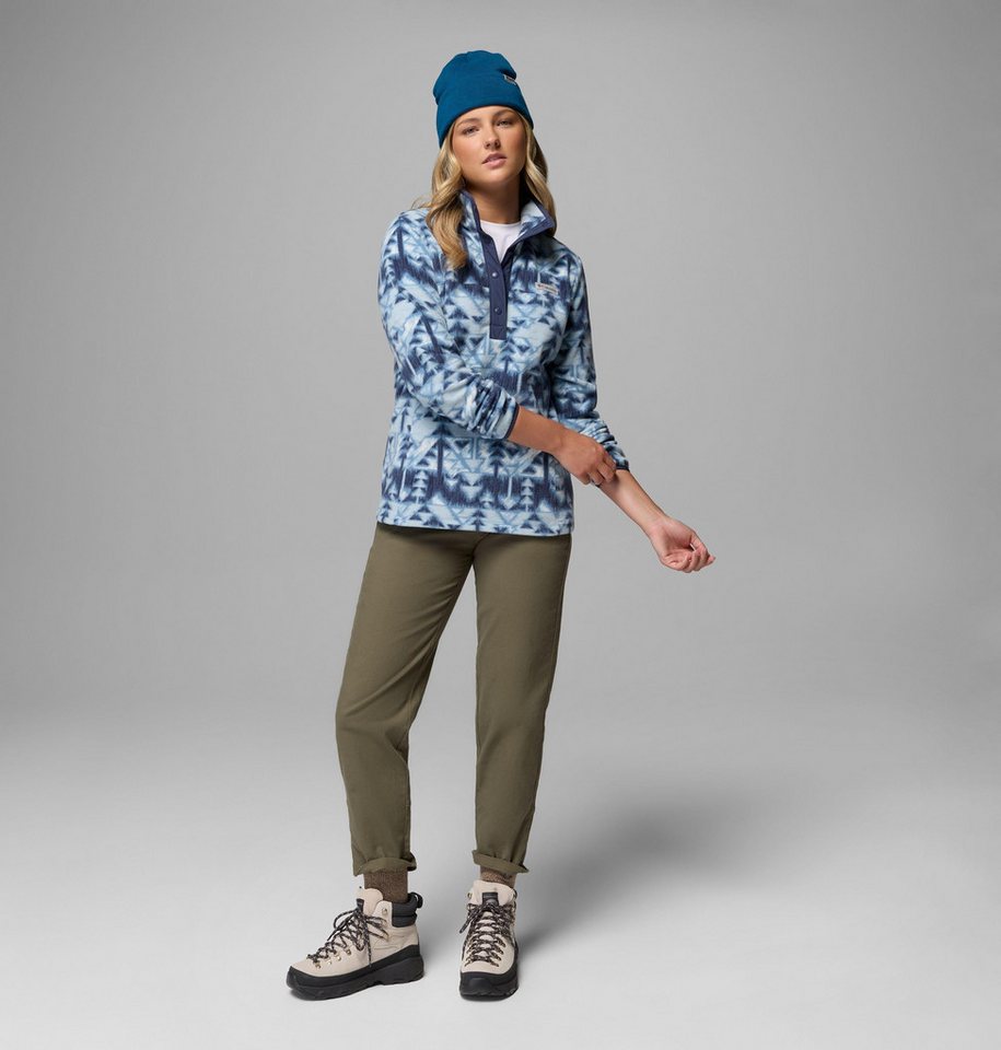 Columbia Fleecepullover Benton Springs Printed 1/2 Snap mit Halber Druckknopfverschluss, Langarm-Design, aus Nylon – Bild 5 von 5