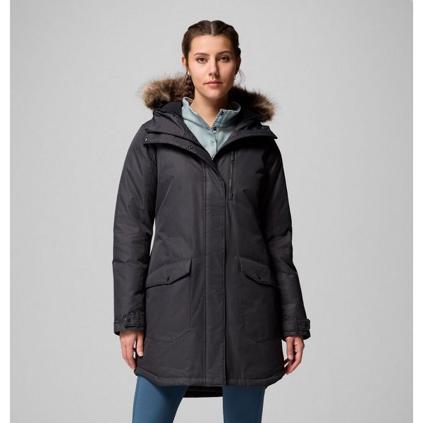 Columbia Parka SUTTLE MOUNTAIN LONG INSULATED JACKET sportlicher Parka, für Wandern und Trekking, mit Polyester-Wattierung