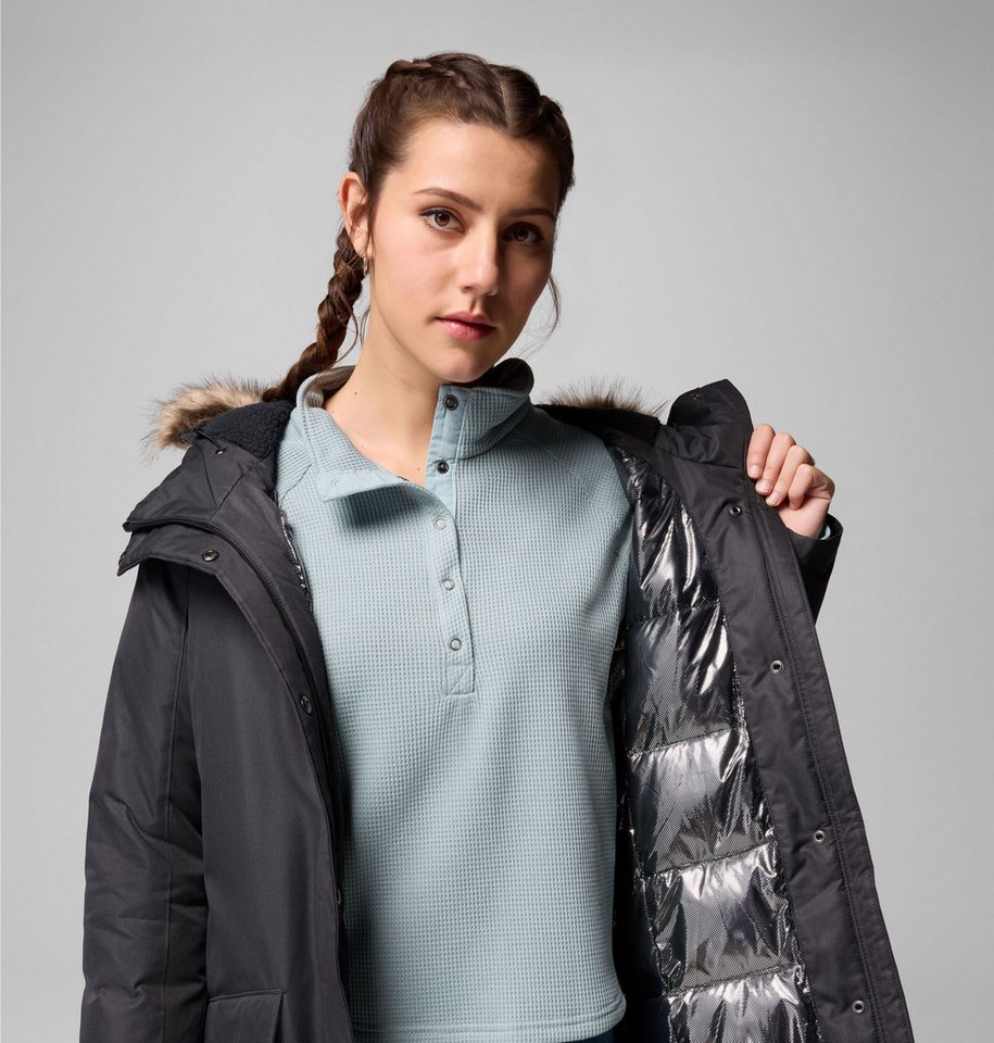 Columbia Parka SUTTLE MOUNTAIN LONG INSULATED JACKET sportlicher Parka, für Wandern und Trekking, mit Polyester-Wattierung – Bild 3 von 5