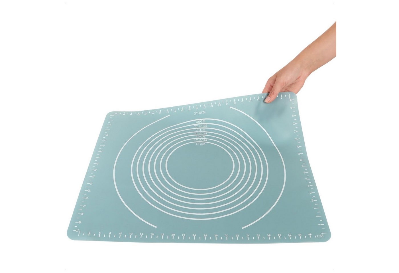 com-four Backmatte Silikon Backmatte - nachhaltige Alternative zu Backpapier, (1-tlg), rutschfeste Backunterlage für den Backofen – Bild 5 von 5