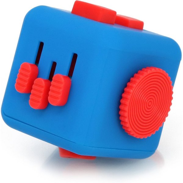 com-four Lernspielzeug Fidget Antistress-Cube - Stress Würfel (1-St), Stress Würfel mit vielen Funktionen in verschiedenen Farben