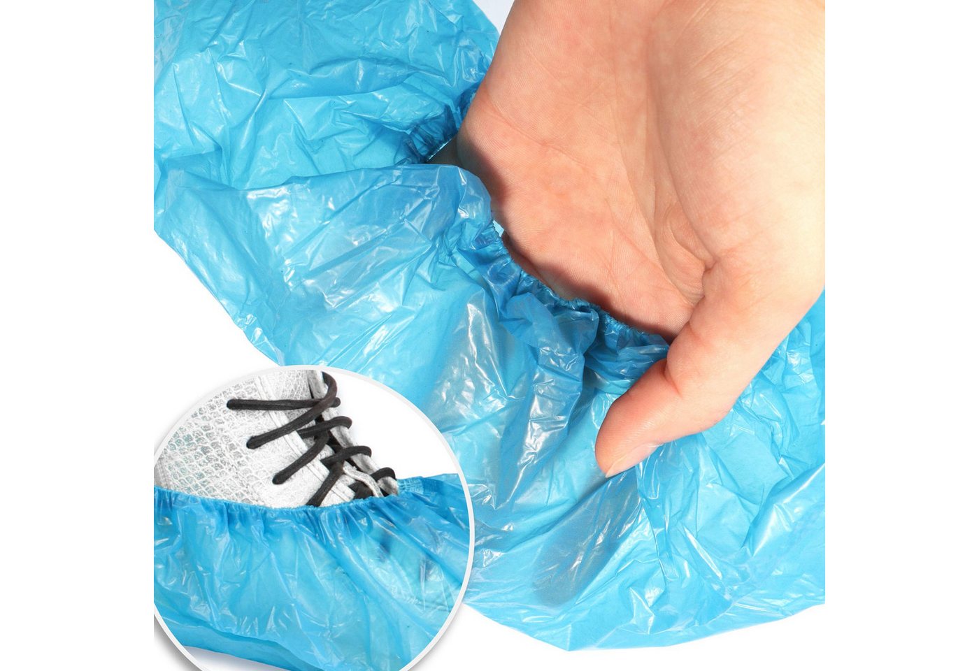 com-four Schuhüberzieher Einweg Überziehschuhe (100-St) – Bild 4 von 5