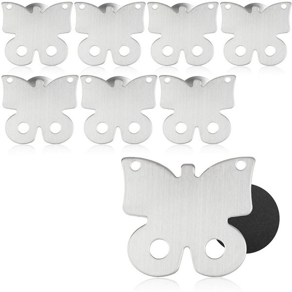com-four Tischtuchklammern, (8-St), Tischtuchgewichte aus Edelstahl – magnetische Tischtuchklammer