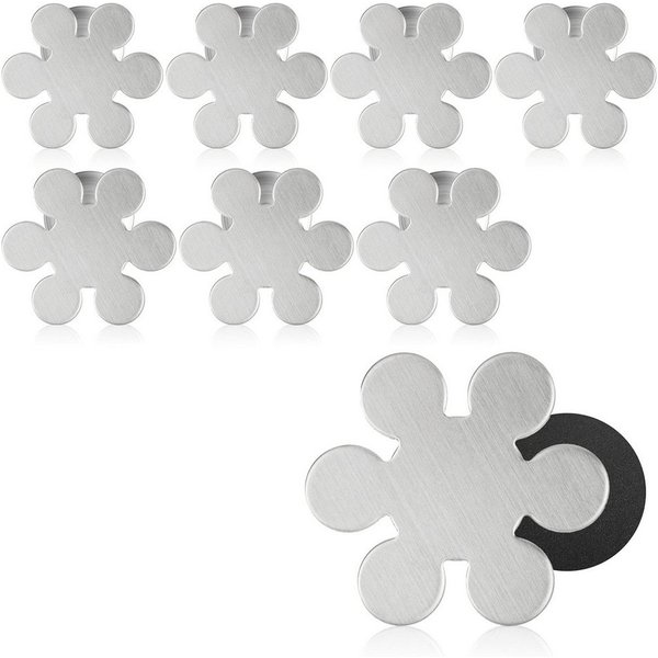 com-four Tischtuchklammern, (8-St), Tischtuchgewichte aus Edelstahl – magnetische Tischtuchklammer