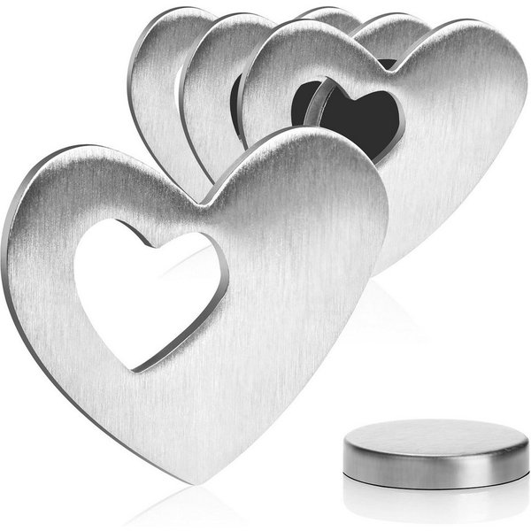 com-four Tischtuchklammern, (4-St), Tischtuchgewichte aus Edelstahl – magnetische Tischtuchklammer