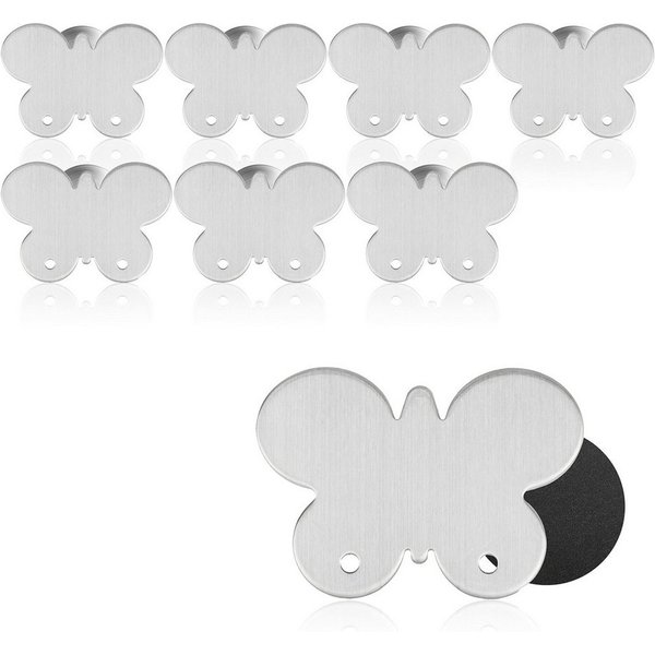 com-four Tischtuchklammern, (8-St), Tischtuchgewichte aus Edelstahl – magnetische Tischtuchklammer