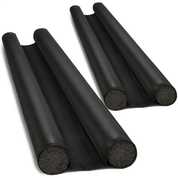 com-four Zugluftstopper, 2-tlg., Luftzugstopper mit Doppeldichtung - Schutz vor Luftzug und Lärm