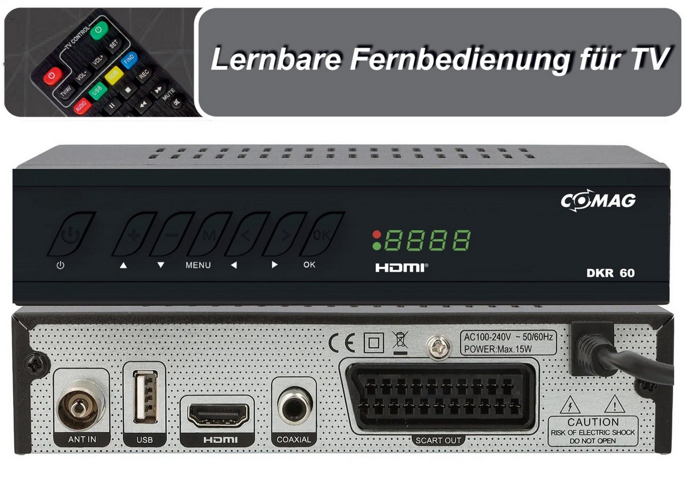 Comag COMAG DKR 60 HD digitaler Full HD Kabel-Receiver (PVR Ready, HDTV, Kabel-Receiver – Bild 2 von 5