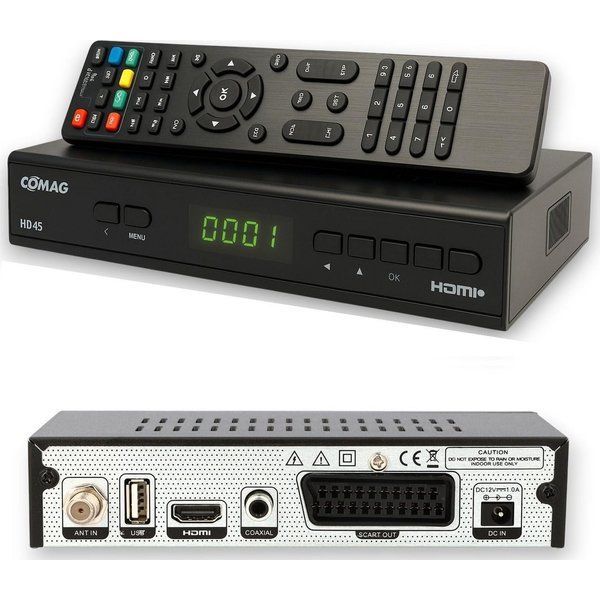 Comag HD45 Digitaler HD Sat Receiver FULL HD HDTV DVB-S2 HDMI SCART USB Satellitenreceiver