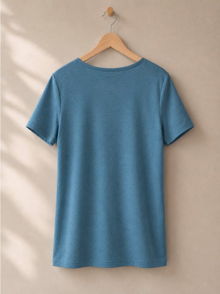 comazo Kurzarmshirt Merinowolle-Seide – Bild 2 von 2