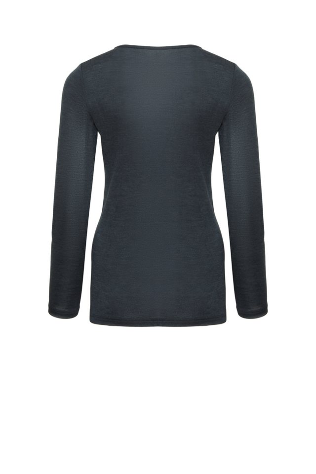comazo Langarmshirt aus Merinowolle und Seide – Bild 4 von 5