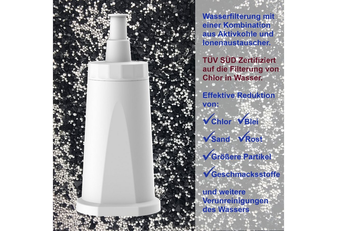 Comedes Wasserfilter 6er Set einsetzbar statt Sage SES008WHT0NEU1, Zubehör für Barista Express (SES875), Barista Pro (SES878), Barista Touch (SES880), Dual Boil – Bild 4 von 5
