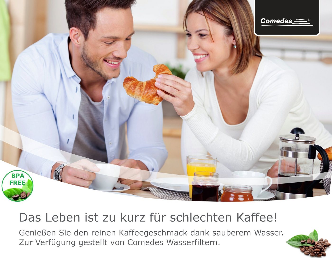 Comedes Wasserfilter 8er Set einsetzbar statt DeLonghi DLSC002, Zubehör für verschiedene Delonghi Kaffeevollautomaten – Bild 5 von 5