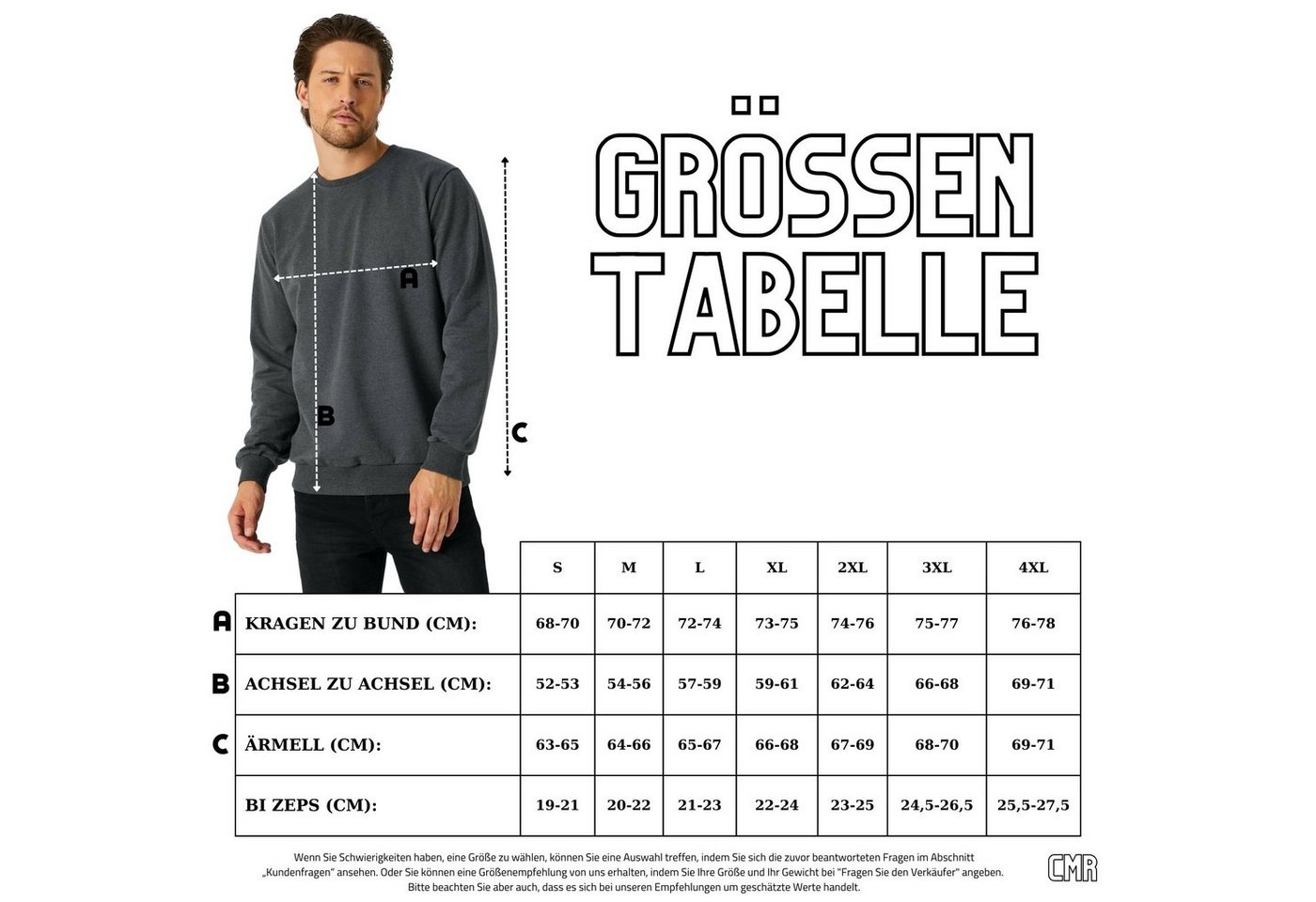 COMEOR Sweatshirt Herren Pullover bequeme Sweater (2-tlg) aus Baumwollmischung – Bild 3 von 3