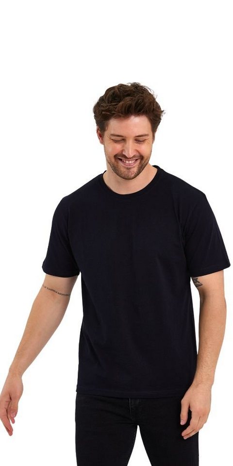 COMEOR T-Shirt Herren Basic T-Shirts Baumwolle (Packung, 1-tlg) mit gerader Ärmel Abschluss – Bild 2 von 5