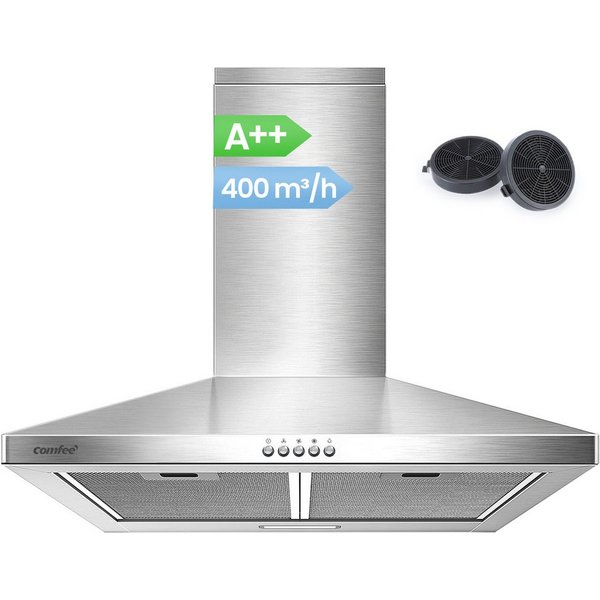 comfee Kaminhaube CH60A17EM400SS Kratzfest, LED-Beleuchtung, Rostfrei, Schmutzabweisend