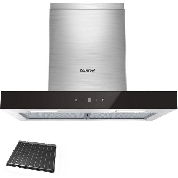 comfee Wandhaube 60 cm breit, Gestensteuerung, LED-Beleuchtung, Abluft & Umluft