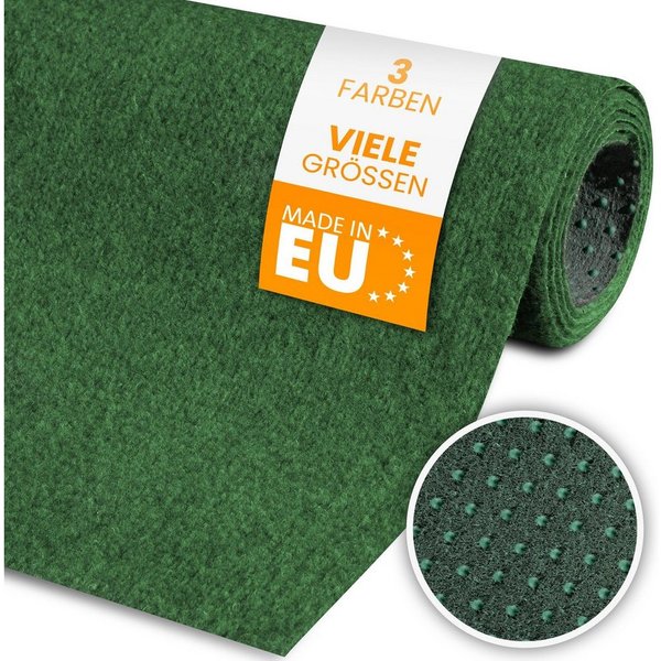 comflor Outdoorteppich Balkon Teppich, Rasenteppich o. Kunstrasen mit Noppen als Meterware, wasserfest - mit Antirutschnoppen - UV-stabil - ideal für Balkone