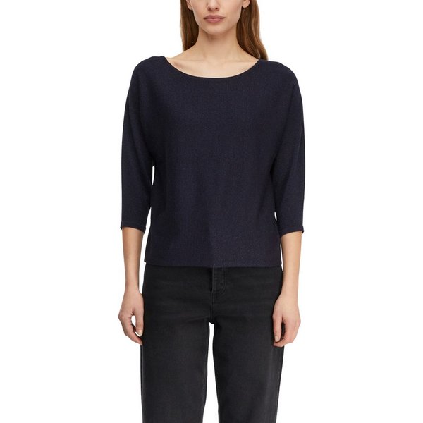 comma 3/4 Arm-Pullover mit Glitzer-Details