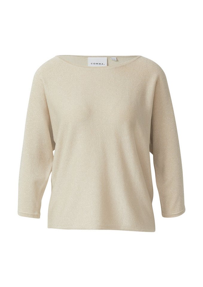 comma 3/4 Arm-Pullover mit Glitzerdetails – Bild 3 von 4