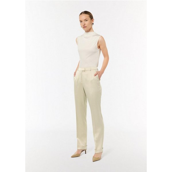comma 7/8-Hose Hose Regular: Satinhose mit geradem Bein