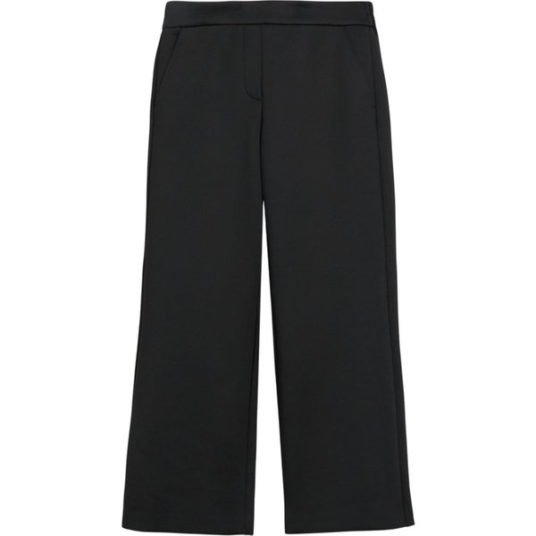 comma 7/8-Hose schwarz,Casual,Polyester,Unifarben,Wide Leg,Mittel