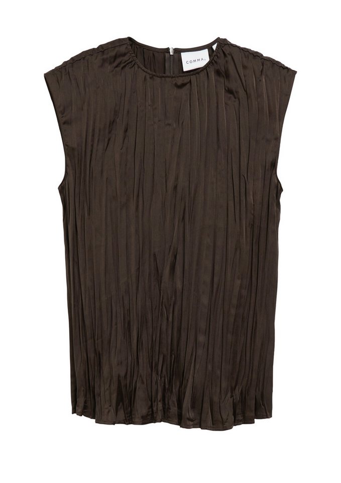comma Blusentop Bluse Blusentop aus crinkled Plissée – Bild 2 von 5