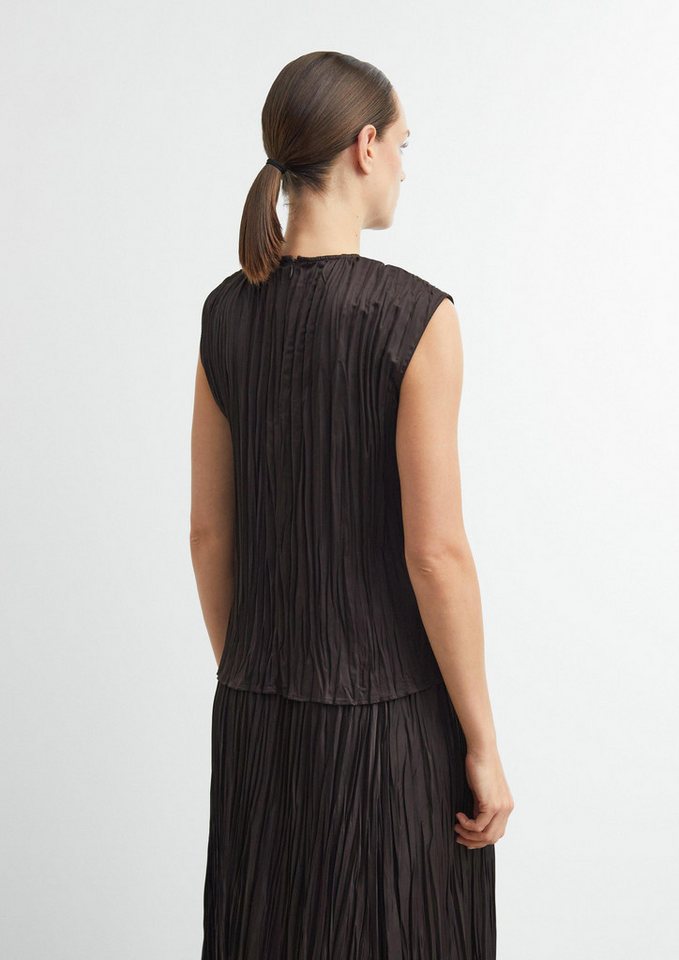 comma Blusentop Bluse Blusentop aus crinkled Plissée – Bild 3 von 5