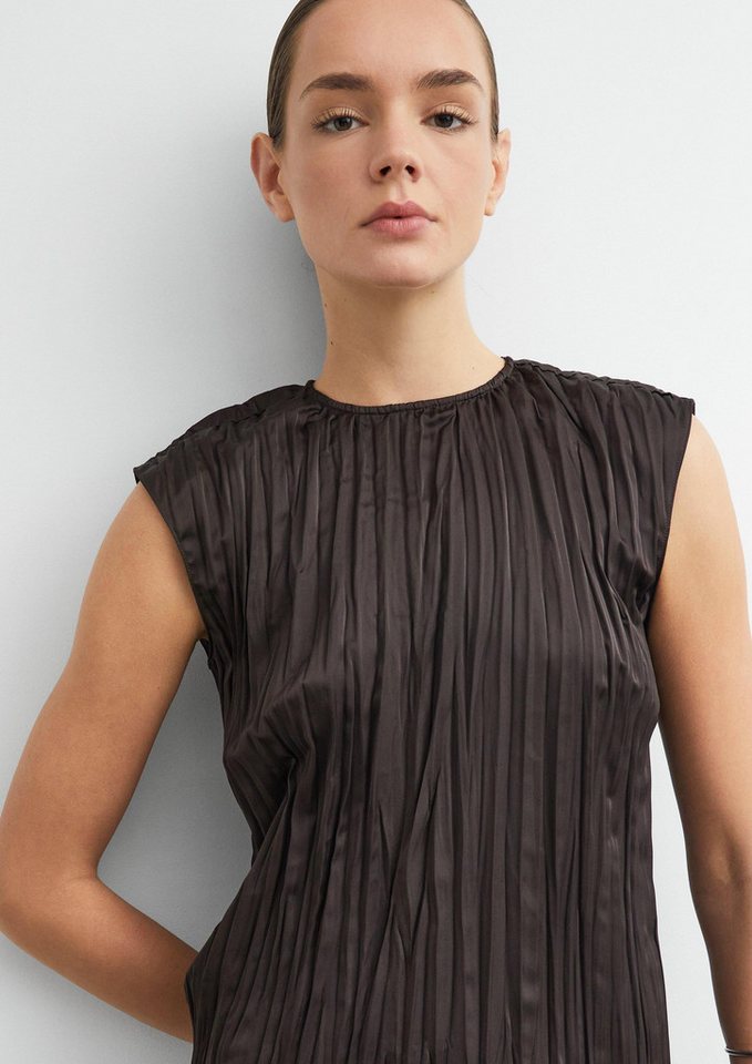 comma Blusentop Bluse Blusentop aus crinkled Plissée – Bild 4 von 5