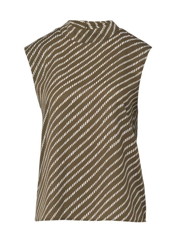 comma Blusentop Bluse Chiffon-Bluse mit subtilem Schulterpolster – Bild 2 von 5