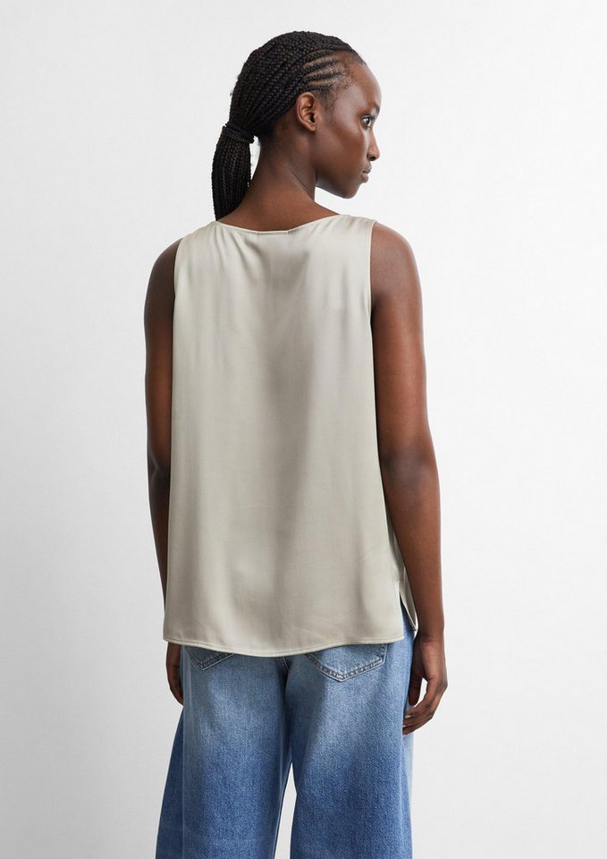 comma Blusentop Bluse Satin-Top aus Viskosemix – Bild 3 von 5