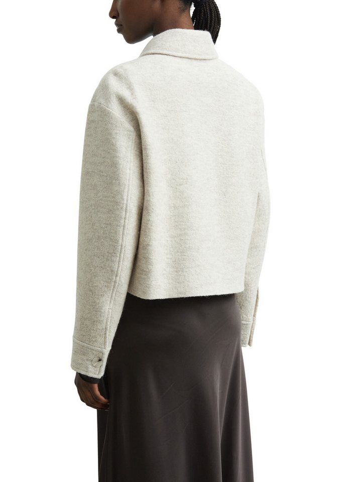 comma Bouclèjacke mit wärmender Wolle, kurze Passform – Bild 2 von 4