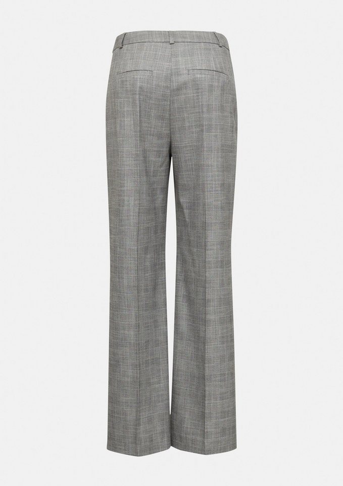 comma Chinos Hose Gemusterte Hose mit Wide Leg – Bild 3 von 5