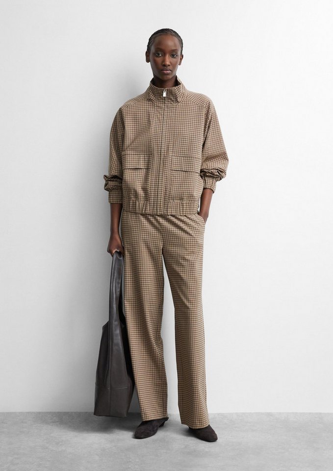 comma Chinos Hose Karohose mit Elastikbund – Bild 5 von 5