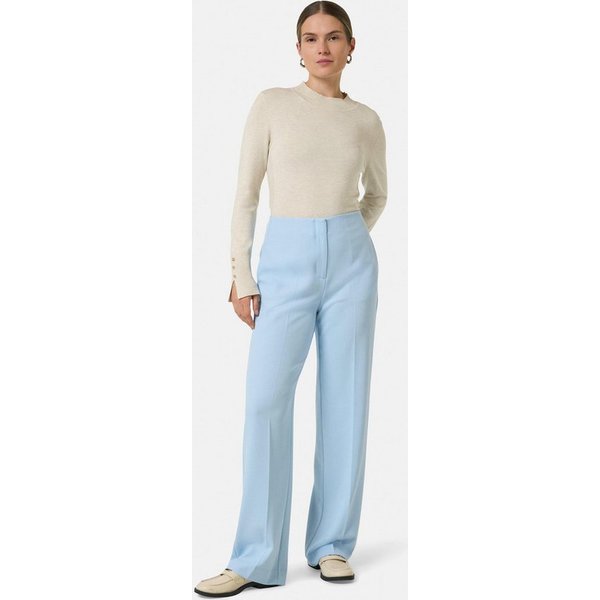comma Chinos Hose Marlenehose aus Viskosemix mit Strukturmuster