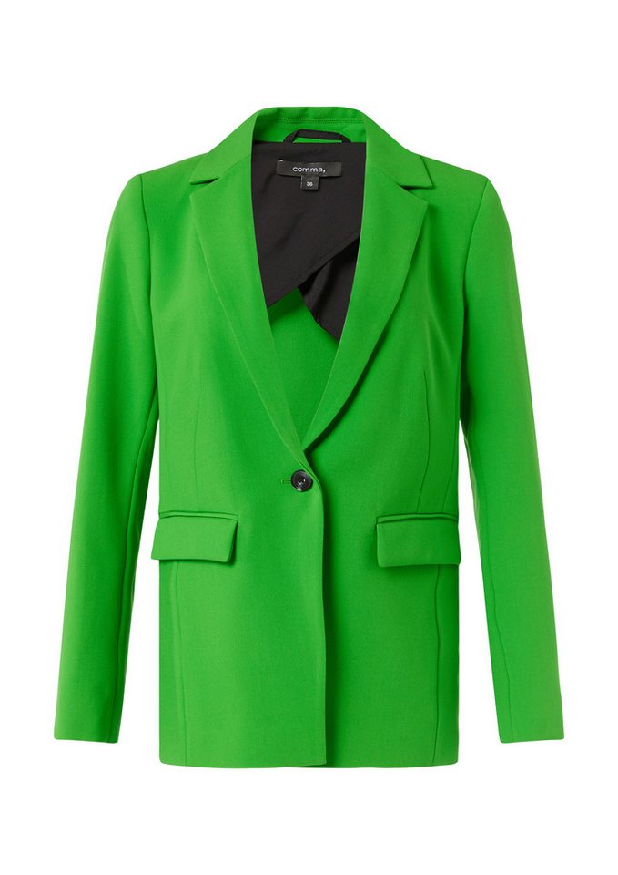 comma Jackenblazer Indoor-Blazer Taillierter Blazer mit Pattentaschen – Bild 2 von 5