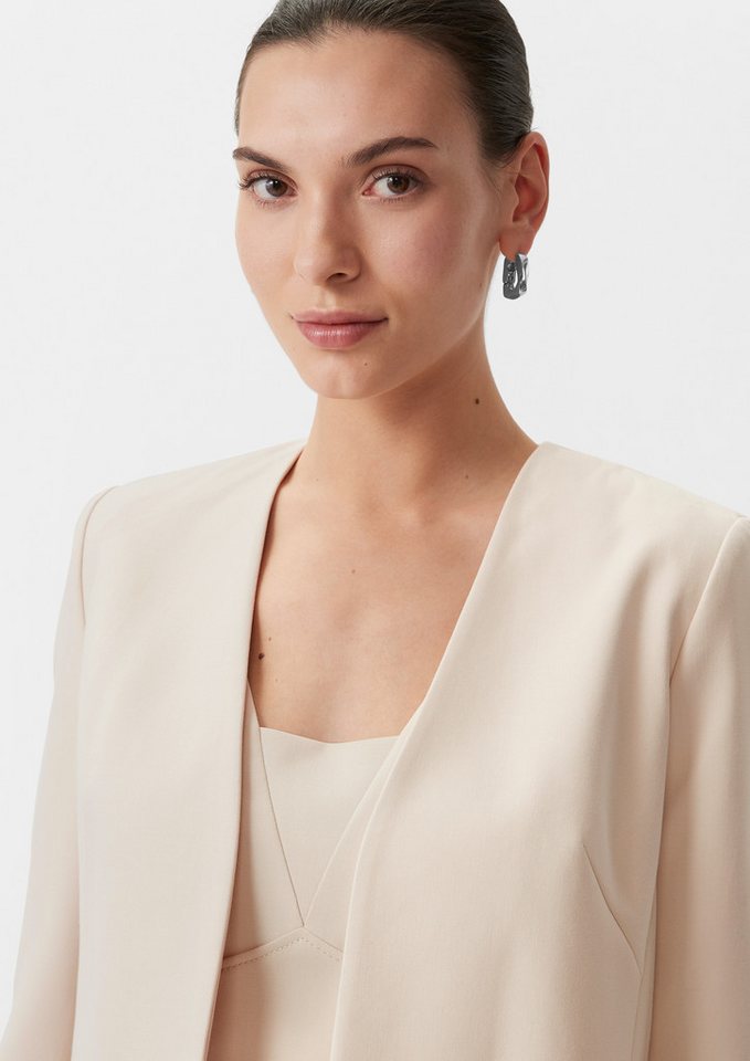comma Jackenblazer Indoor-Bolero Bolero mit Taftfutter – Bild 4 von 5