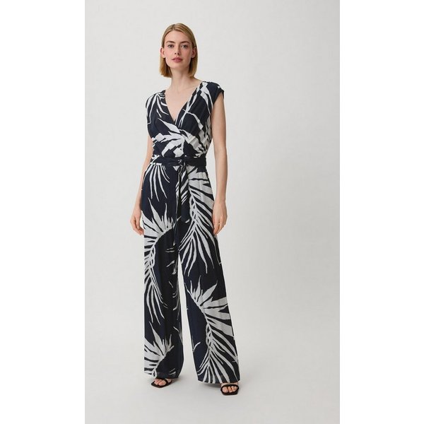 comma Jumpsuit Overall Jumpsuit aus Viskosemix