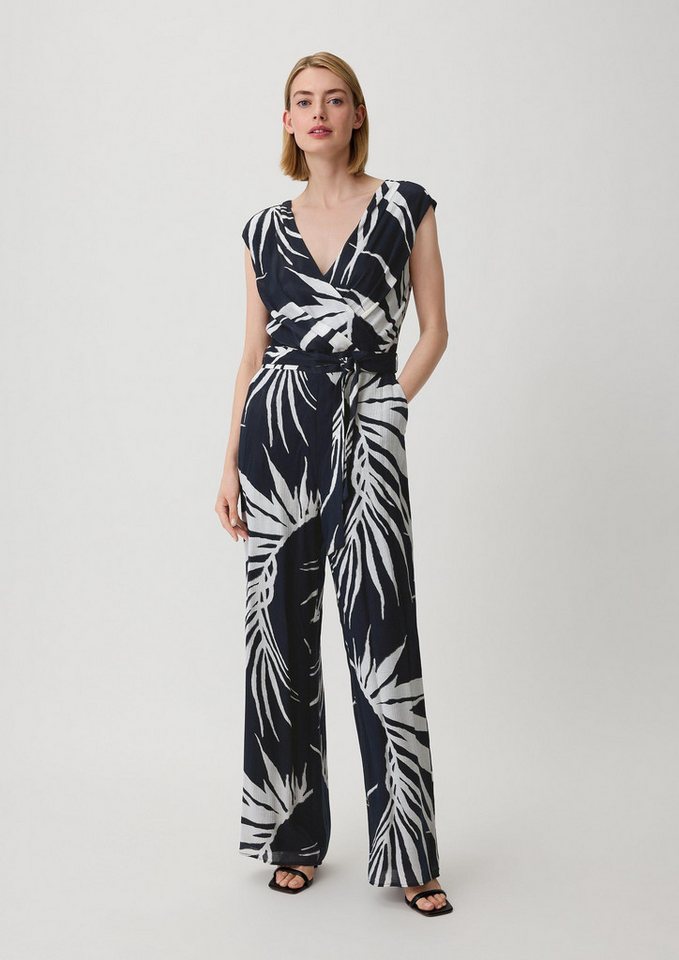 comma Jumpsuit Overall Jumpsuit aus Viskosemix – Bild 5 von 5