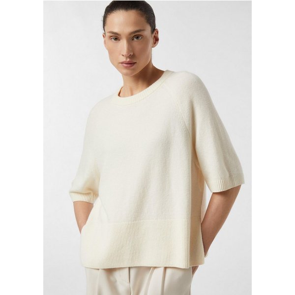 comma Kurzarmpullover Strickpullover Feinstrickpullover mit Halbarm