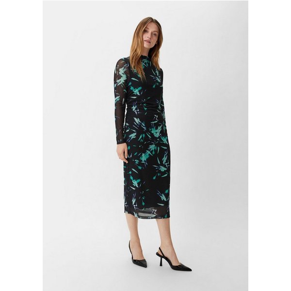 comma Midikleid Kleid Kleid mit Viskosefutter