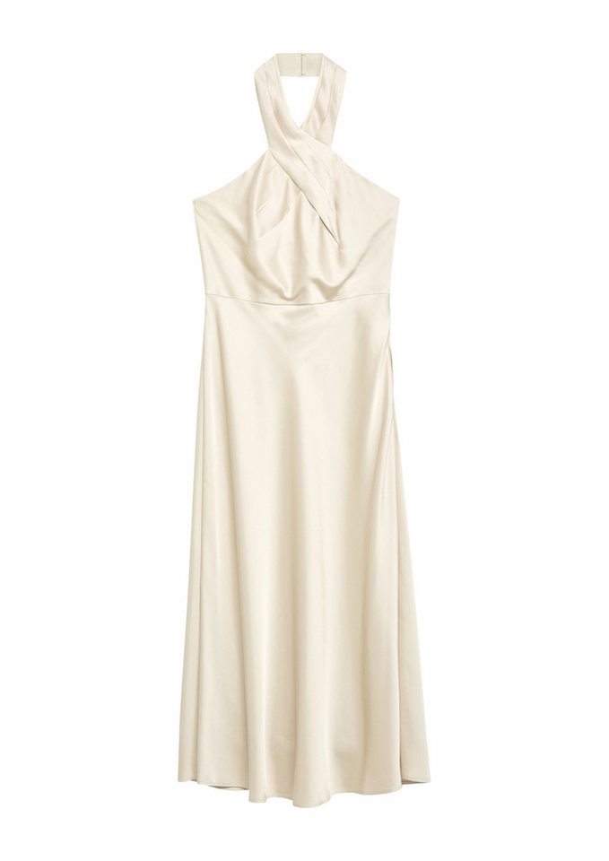 comma Midikleid Kleid Satin-Kleid mit Neckholder – Bild 2 von 5