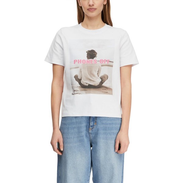 comma Print-Shirt Sommershirt mit Frontpint