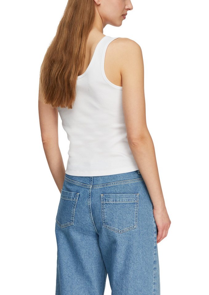 comma Ripptanktop mit Rippstruktur – Bild 2 von 4