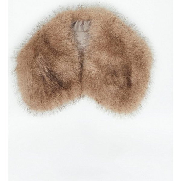 comma Schal Tuch, Fake-Fur-Kragen