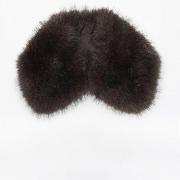 comma Schal Tuch, Fake-Fur-Kragen